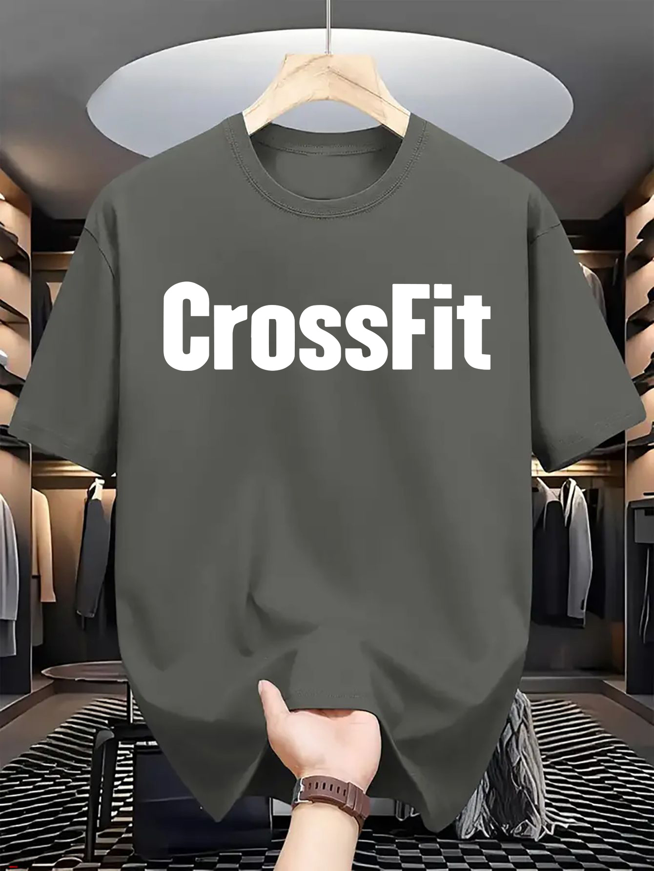 Crossfit Mayhem - Camiseta de manga corta con cuello