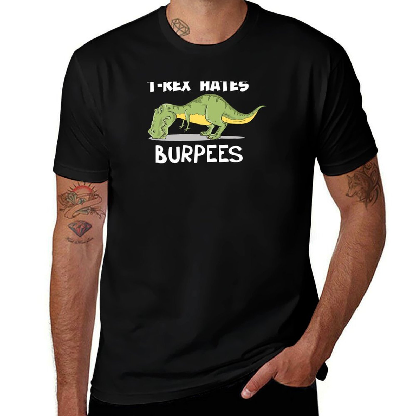 Camiseta T-Rex Hates Burpees,  - Crossfit Mayhem reseña y precio